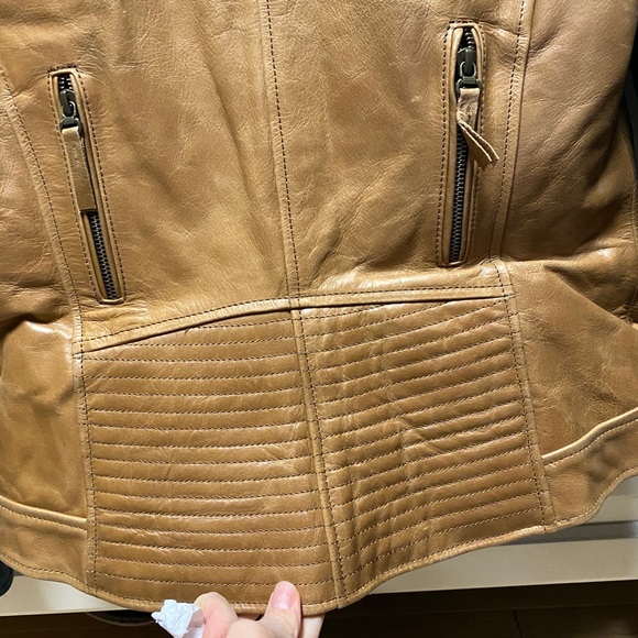 H-D Leather Jacket Brown & Black Size S - Picture 5 of 13